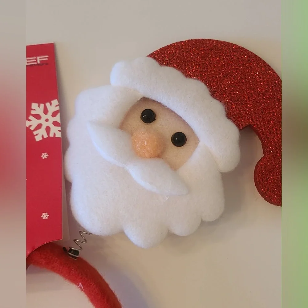 Holiday Headband Bopper Trio - Red Santa, Snowman, Reindeer